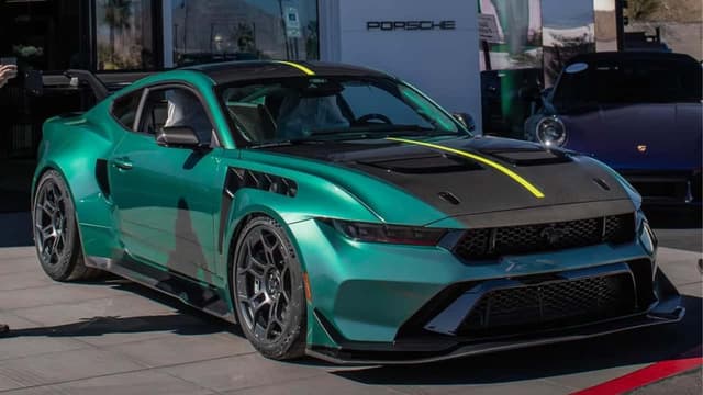 Hero Mustang GTD Owner Has His Car Delivered To A Porsche Dealer