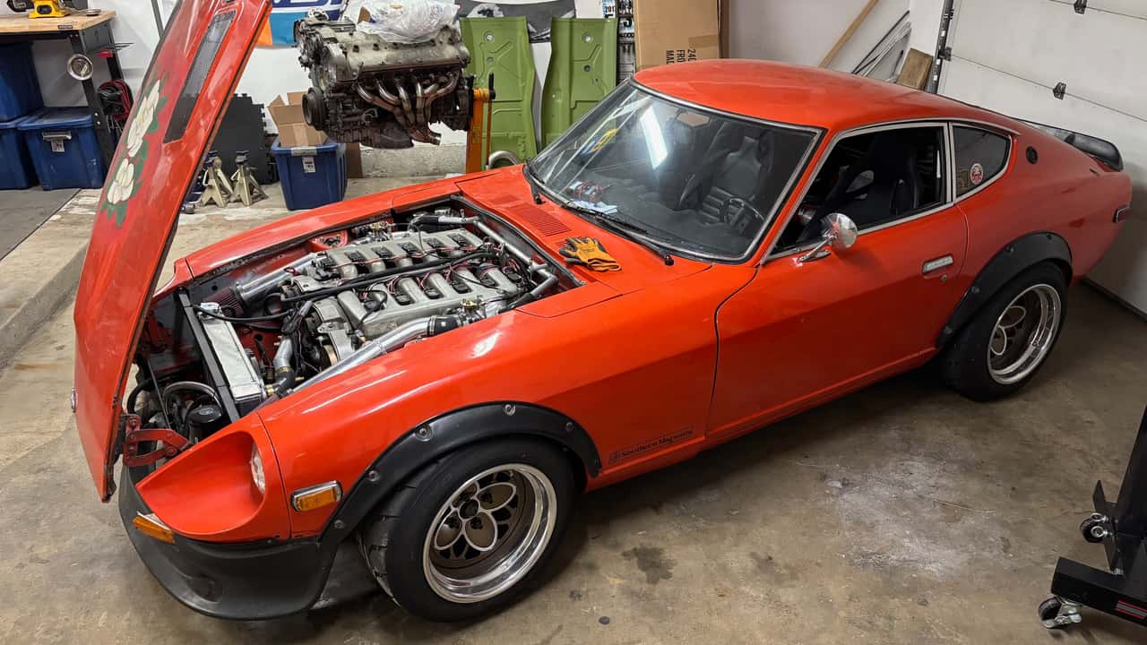 This V12-Swapped Datsun 240Z Sounds Like A Ferrari